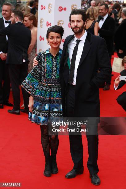 Dina Mousawi and Jim Sturgess attend the Virgin TV BAFTA Television Awards at The Royal Festival Hall on May 14, 2017 in London, England.