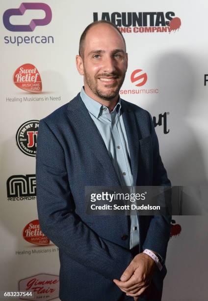 Drummer Dan Konopka of OK GO attends the "Strange 80's" benefit concert at The Fonda Theatre on May 14, 2017 in Los Angeles, California.