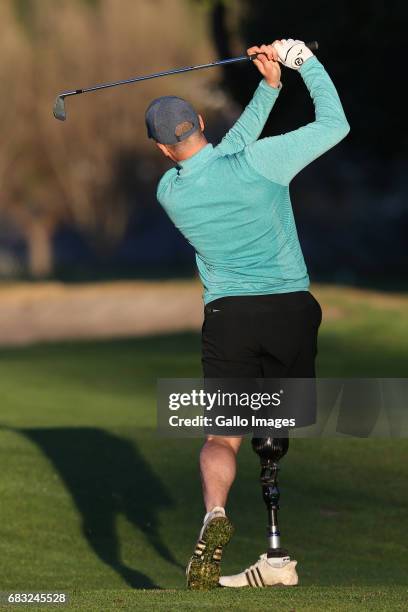 Matt Hallot during day 1 of the Canon South African Disabled Golf Open at the Mowbray King David Golf Club on May 15, 2017 in Cape Town, South Africa.