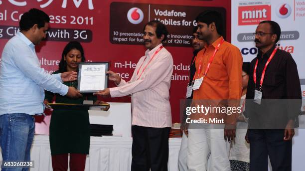 The mBillionth Award South Asia 2011: m-Governance winner- Off Site Real Time Monitoring System , India.