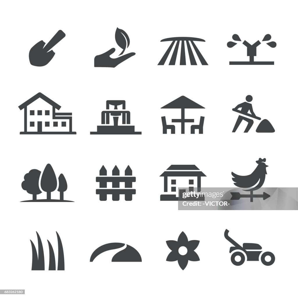 Landschaftsbau Icons - Acme-Serie