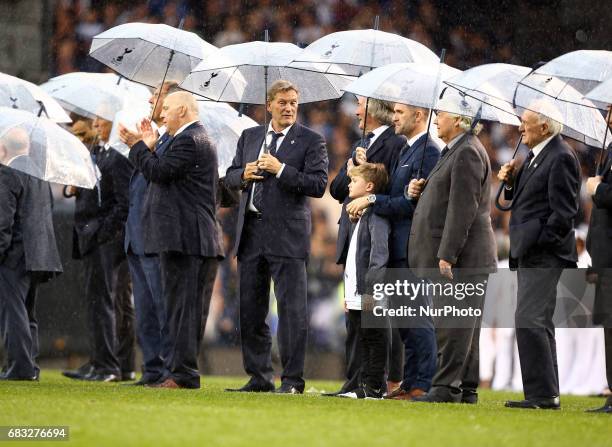 Ex Tottenham Hotspur player Glenn Hoddle during Premier League match between Tottenham Hotspur and Manchester United at White Hart Lane, London, 14...