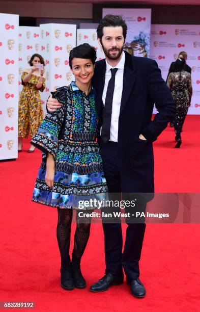 Dina Mousawi and Jim Sturgess arriving at the National Television Awards 2017, held at The O2 Arena, London. PRESS ASSOCIATION Photo. Picture date:...