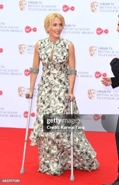 Gillian Anderson attends the Virgin TV BAFTA Television Awards at The Royal Festival Hall on May 14, 2017 in London, England.