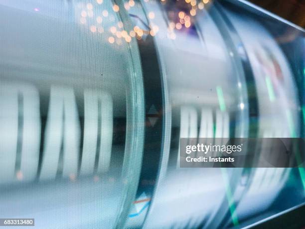 mobile photography of a slot machine reels while turning, in a las vegas casino. - traditional dances stock pictures, royalty-free photos & images