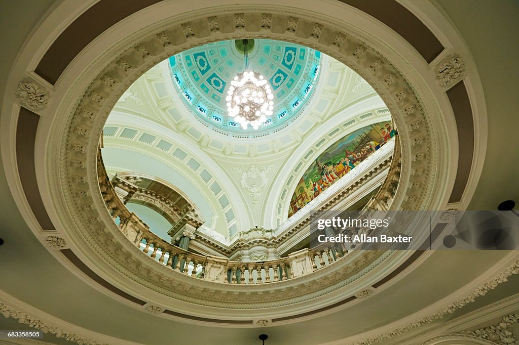 Interior Of Dome And Rotunda Of Belfast City Hall High-Res Stock Photo ...