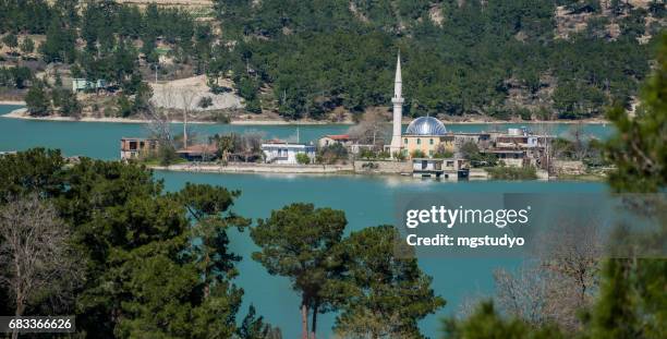 oymapınar dorf alte siedlungsgebiet - taunusgebirge stock-fotos und bilder