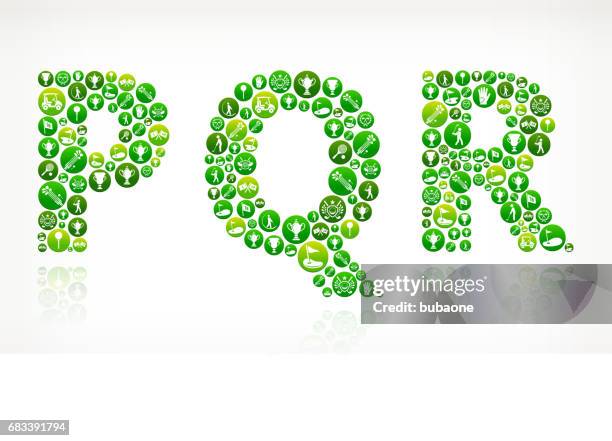 pqr golf und golf grüne taste vektormuster - buchstabe q stock-grafiken, -clipart, -cartoons und -symbole