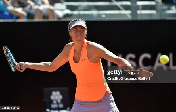 Maria Sharapova of Russia in action during the match between Maria Sharapova of Russia and Christina Mchale of USA during The Internazionali BNL...