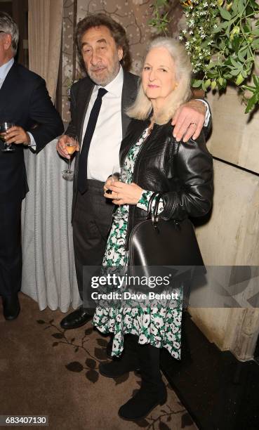 Howard Jacobson and Jenny De Yong attend the launch of the Cliveden Literary Festival at 11 Cadogan Gardens hotel on May 15, 2017 in London, England.