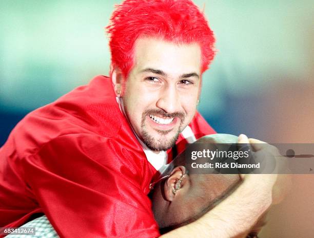 Joey Fatone attends 'N SYNC "Challenge for Children" charity basketball game benefiting the Arnold Palmer Hospital for Women and Children and The...