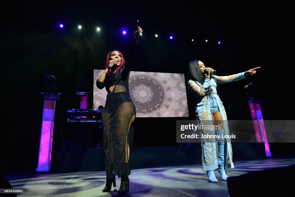 Michelle Devitt Rapper Singer K. Michelle and Rapper Trina perform at the 4th Annual... News ...