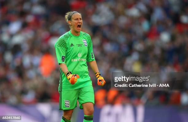 Ann-Katrin Berger of Birmingham City Ladies during the SSE Women's FA Cup Final between Birmingham City Ladies and Manchester City Women at Wembley...