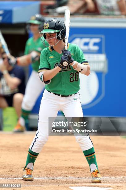 Notre Dame's Morgan Reed. The Boston College Eagles played the University of Notre Dame Fighting Irish on May 11 at Anderson Softball Stadium in...