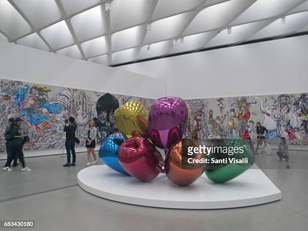 Broad Museum Tulips by Jeff Koons on May 5, 2017 in Los Angeles, California.