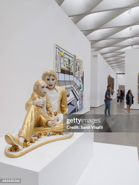 Broad Museum Michael Jackson and Bubbles by Jeff Koons on May 5, 2017 in Los Angeles, California.