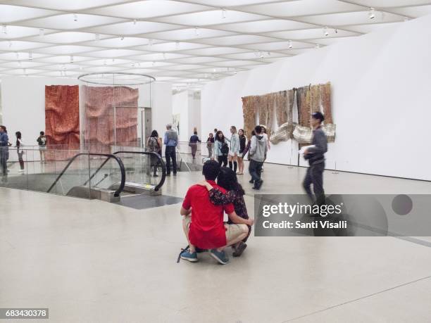 Broad Museum 3rd floor Gallery on May 5, 2017 in Los Angeles, California.