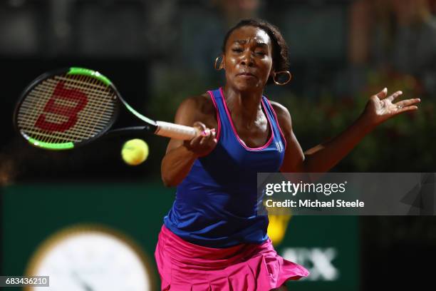 Venus Williams of USA in action during her forst round match againt Yaroslava Shvedova of Kazakhstan on Day Two of The Internazionali BNL d'Italia...