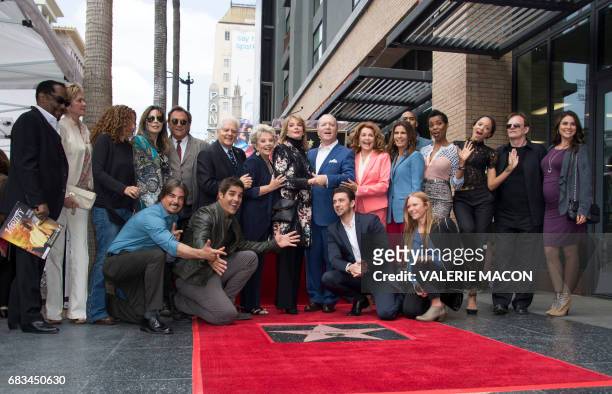 Producer Ken Corday and the cast and crew of 'Days of our Lives' attend the ceremony honoring Corday with a Star on the Hollywood Walk of Fame, on...
