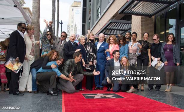 Producer Ken Corday and the cast and crew of 'Days of our Lives' attend the ceremony honoring Corday with a Star on the Hollywood Walk of Fame, on...