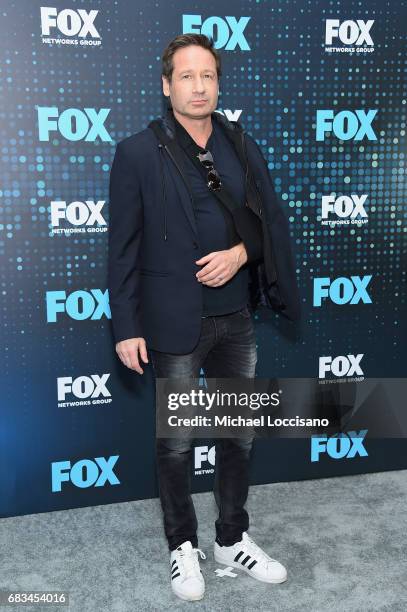 David Duchovny attends the 2017 FOX Upfront at Wollman Rink, Central Park on May 15, 2017 in New York City.