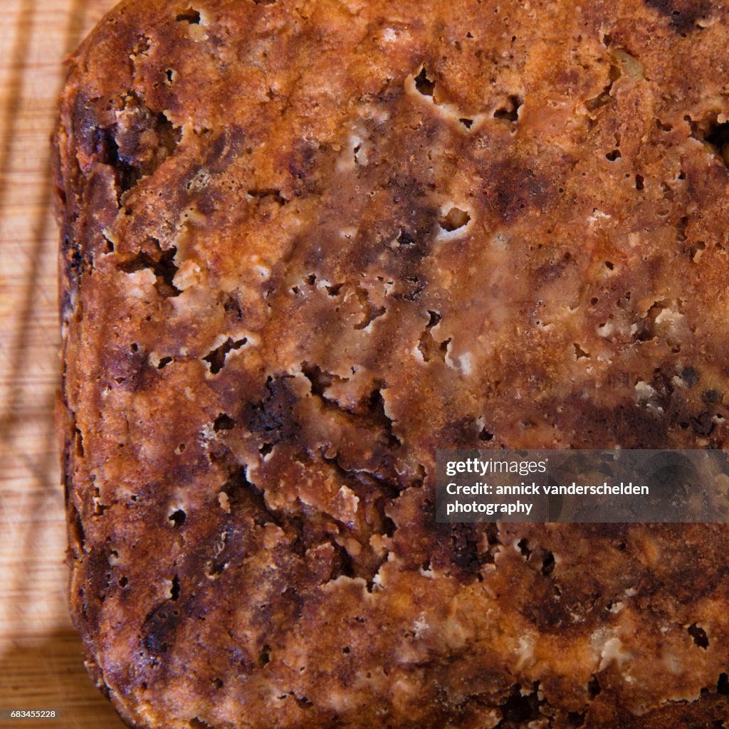 Apple bread pudding.