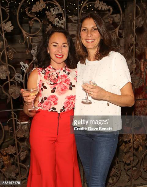 Samantha Spiro and Gina Bellman attend the press night after party for "Our Ladies of Perpetual Succour" at Foundation on May 15, 2017 in London,...
