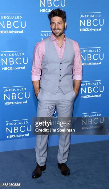 Model/actor David Chocarro attends the 2017 NBCUniversal Upfront at Radio City Music Hall on May 15, 2017 in New York City.