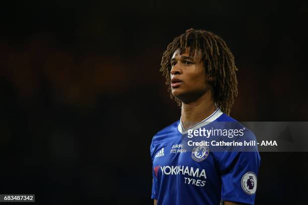 Nathan Ake of Chelsea during the Premier League match between Chelsea and Watford at Stamford Bridge on May 15, 2017 in London, England.