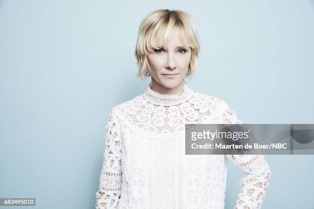 Anne Heche of "The Brave" poses for a photo during NBCUniversal Upfront Events - Season 2017 Portraits Session at Ritz Carlton Hotel on May 15, 2017...