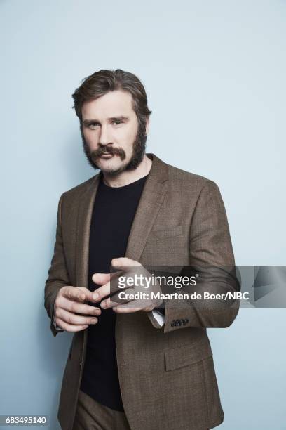 Clive Standen of "Taken" poses for a photo during NBCUniversal Upfront Events - Season 2017 Portraits Session at Ritz Carlton Hotel on May 15, 2017...