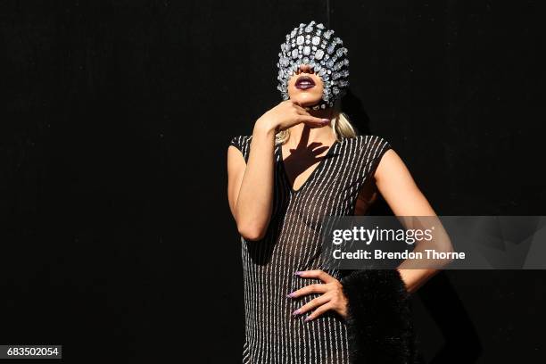 Imogen Anthony poses during Mercedes-Benz Fashion Week Resort 18 Collections at Carriageworks on May 16, 2017 in Sydney, Australia.