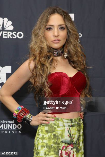 Mirella Cesa attends Telemundo's Al Rojo Vivo 15th Anniversary Celebration at Hammerstein Ballroom on May 15, 2017 in New York City.