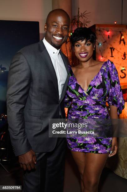 Dennis Haysbert of Reverie and Jennifer Hudson attend the Entertainment Weekly and PEOPLE Upfronts party presented by Netflix and Terra Chips at...