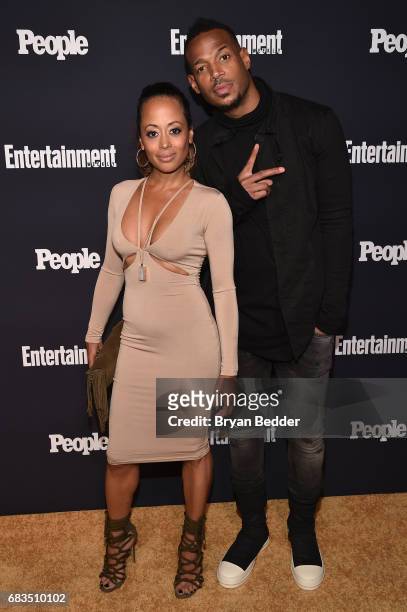 Essence Atkins and Marlon Wayans attend the Entertainment Weekly and PEOPLE Upfronts party presented by Netflix and Terra Chips at Second Floor on...