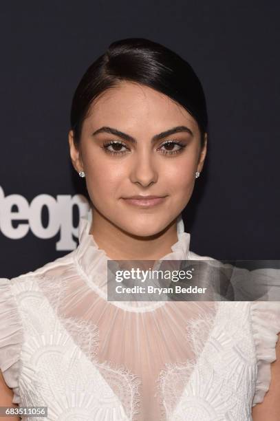 Camila Mendes attends the Entertainment Weekly and PEOPLE Upfronts party presented by Netflix and Terra Chips at Second Floor on May 15, 2017 in New...