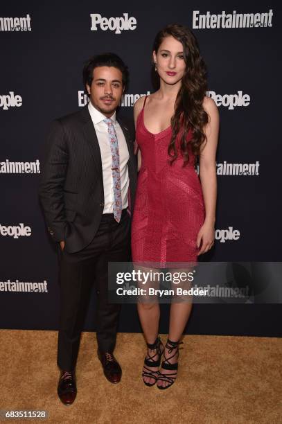 Christian Navarro and guest attend the Entertainment Weekly and PEOPLE Upfronts party presented by Netflix and Terra Chips at Second Floor on May 15,...