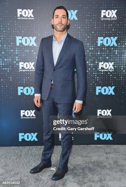 Actor Tom Ellis of the show 'Lucifer' attends the FOX Upfront on May 15, 2017 in New York City.