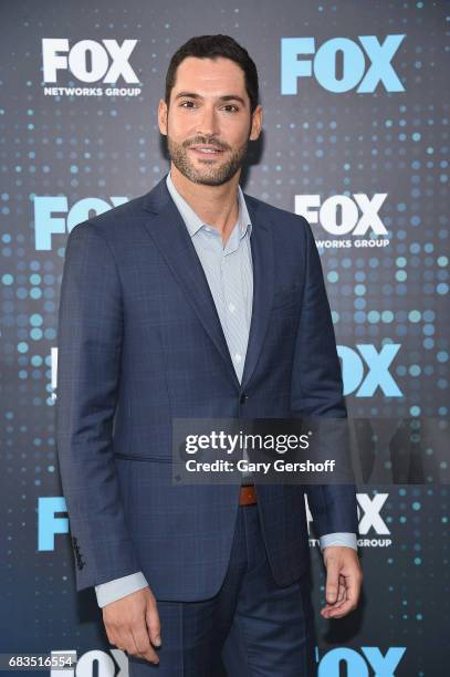 Actor Tom Ellis of the show 'Lucifer' attends the FOX Upfront on May 15, 2017 in New York City.