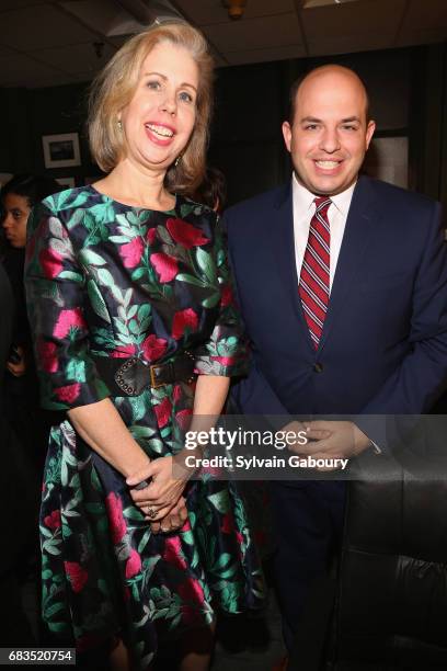 Nancy Gibbs and Brian Stelter attend 92Y Gala at 92nd Street Y on May 15, 2017 in New York City.