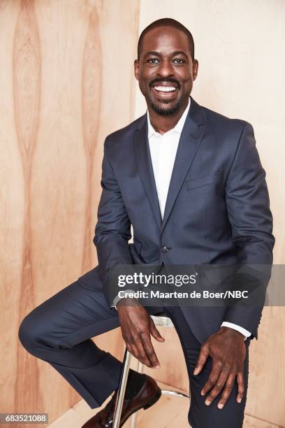 Sterling K. Brown of "This is Us" poses for a photo during NBCUniversal Upfront Events - Season 2017 Portraits Session at Ritz Carlton Hotel on May...