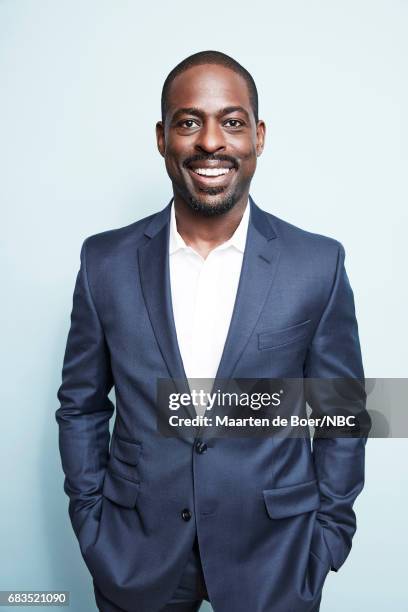 Sterling K. Brown of "This is Us" poses for a photo during NBCUniversal Upfront Events - Season 2017 Portraits Session at Ritz Carlton Hotel on May...
