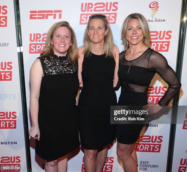 Megan Bartlett, Mollie Marcoux Samaan and Cara Morey attend the Up2Us Sports Gala 2017 at Guastavino's on May 15, 2017 in New York City.