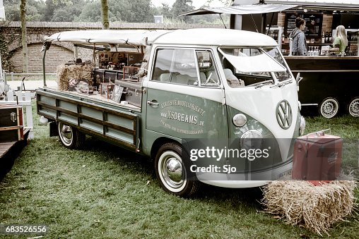 Volkswagen Transporter T1 Flatbed Classic Van High-Res Stock Photo