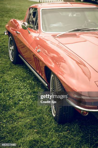 chevrolet corvette c2 stingray auto sportiva classica - chevrolet corvette stingray foto e immagini stock