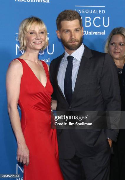 Actors Anne Heche and Mike Vogel attend the 2017 NBCUniversal Upfront at Radio City Music Hall on May 15, 2017 in New York City.