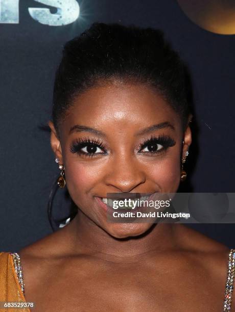 Olympian Simone Biles attends "Dancing with the Stars" Season 24 at CBS Televison City on May 15, 2017 in Los Angeles, California.