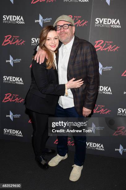 Amber Tamblyn and Terry Kinney attend the "Paint It Black" New York premiere at The Museum of Modern Art on May 15, 2017 in New York City.