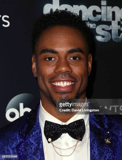 Player Rashad Jennings attends "Dancing with the Stars" Season 24 at CBS Televison City on May 15, 2017 in Los Angeles, California.