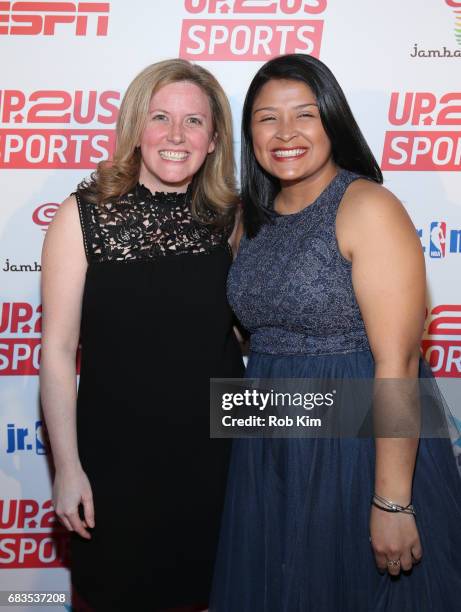 Megan Bartlett and Delmy Del Cid attend the Up2Us Sports Gala 2017 at Guastavino's on May 15, 2017 in New York City.